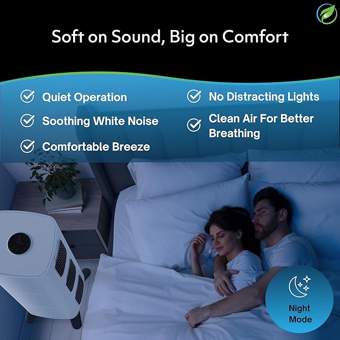 Air Oasis iAdaptAir 2.0 H13 HEPA Filter Air Purifier Reduces 99% of Viruses, Mold, Dust, Smoke, Pollen & Odors Quietest on The Market WiFi Compatible 3,975 Sq Ft of Clean Air-CubbioJoy