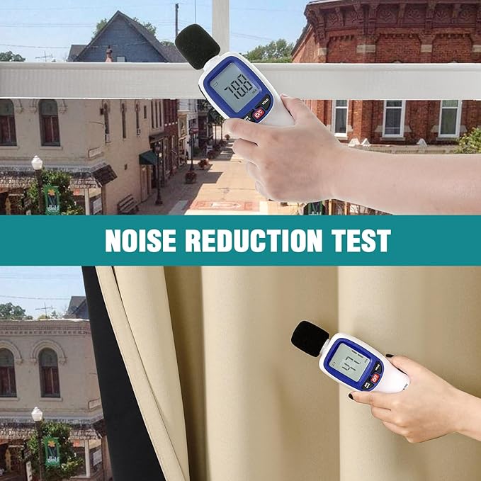 ChrisDowa 100% Blackout Curtains 80 inch Long for Bedroom with Black Liner, 2 Thick Layers Total Blackout Thermal Insulated Grommet Window Curtains 2 Panels Set (Beige, 52 x 80 Inch)-CubbioJoy