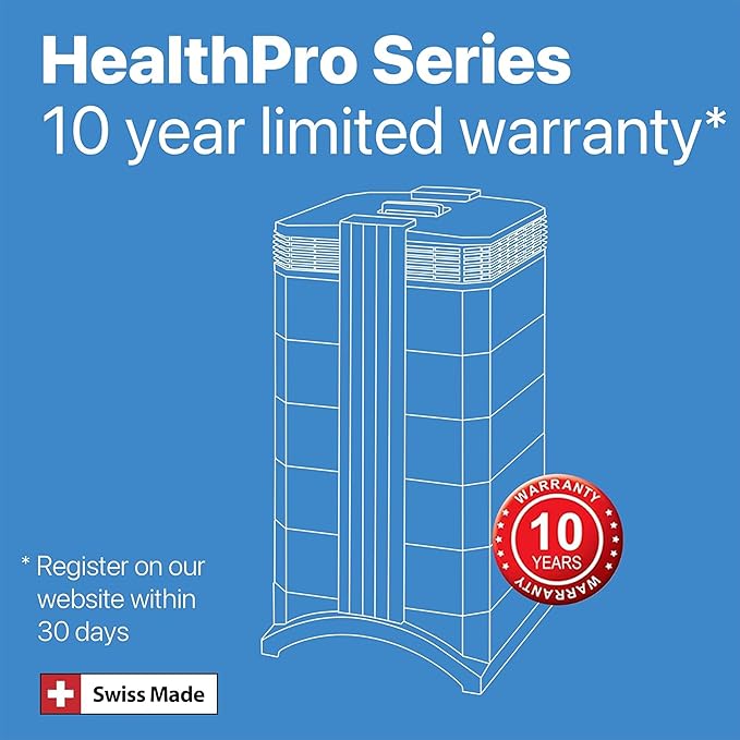IQAir HealthPro Plus XE Air Purifier - 3-Pack- Smart HyperHEPA Filtration for Large Rooms up to 3375 sq ft - Viruses, Allergens, Smoke, Mold, Dust, Pet Dander, Swiss Made, WiFi Enabled-CubbioJoy