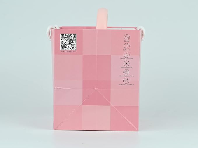 Divoom Ditoo Retro Pixel Art Game Bluetooth Speaker with 16X16 LED App Controlled Front Screen (Pink)-CubbioJoy