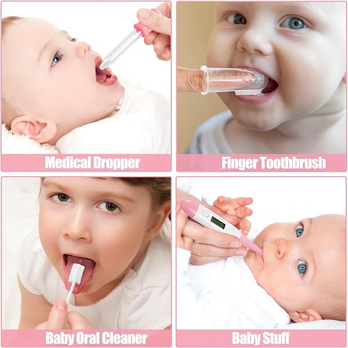 Baby Healthcare and Grooming Kit for Newborn Kids, 24PCS Upgraded Safety Baby Care Kit, Newborn Nursery Health Care Set, Baby Care Products-CubbioJoy