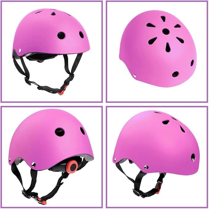 Adjustable Helmet for Ages 3-16 Kids Toddler Boys Girls Youth,Protective Gear with Elbow Knee Wrist Pads for Multi-Sports Skateboarding Bike Riding Scooter Inline skatings Longboard Roller Skate-CubbioJoy
