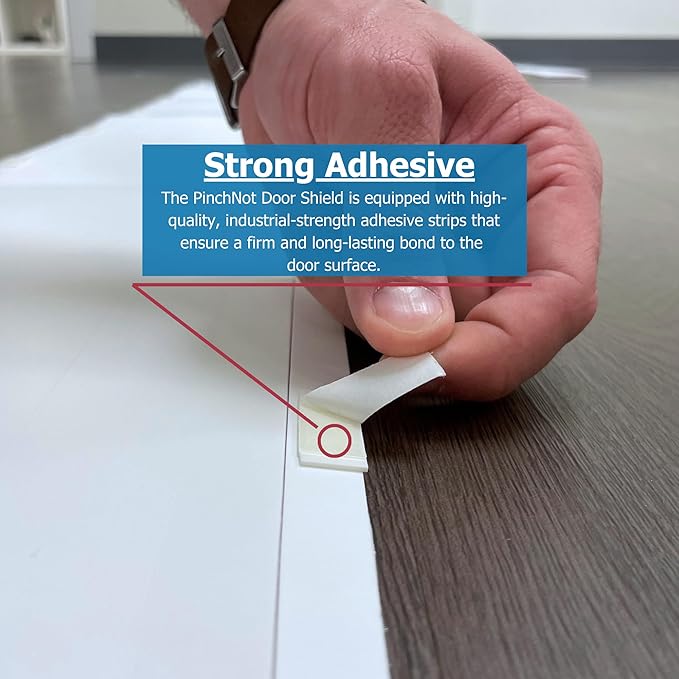 Cardinal Gates PinchNot 90 Degree Door Pinch Guard for Kids Safety-Door Hinge Protector for Babies-CSP23-Door Finger Pinch Shield Single for Front of Door-Child Proof Jamb-Made in USA-CubbioJoy