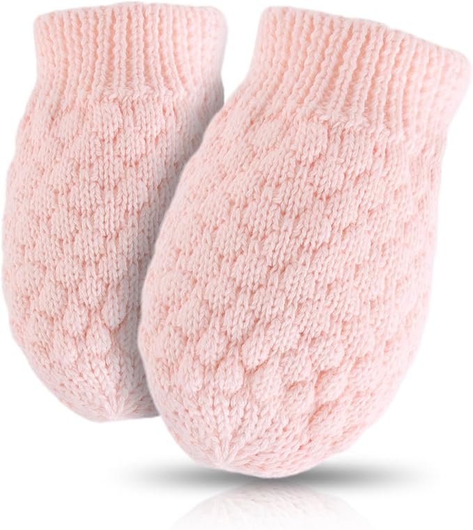 Baby Knit Mittens Toddler Boys Girls Gloves Winter Infant Newborn No Scratch Mitten 0-3 Years-CubbioJoy
