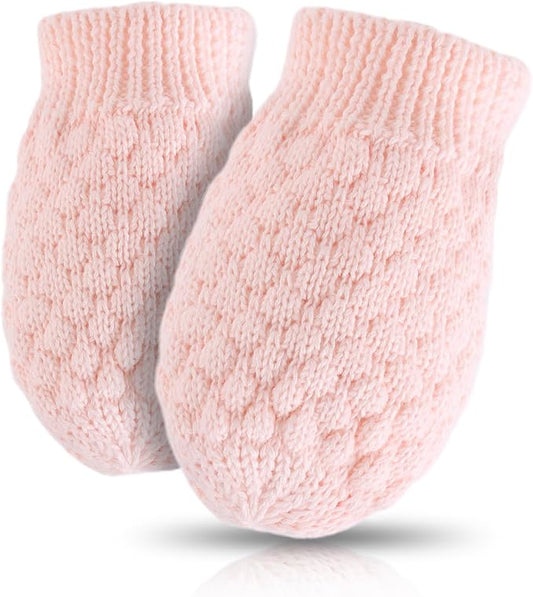 Baby Knit Mittens Toddler Boys Girls Gloves Winter Infant Newborn No Scratch Mitten 0-3 Years-CubbioJoy