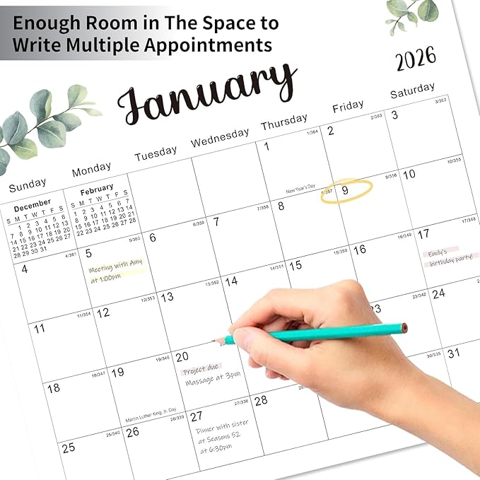2025-2026 Magnetic Fridge Calendar 18 Monthly Magnetic Calendar for Refrigerator 2025-2026 Wall Calendar Planner Runs from June 2025 Until November 2026 Easy Organizing Markers Tearable (Nature)-CubbioJoy