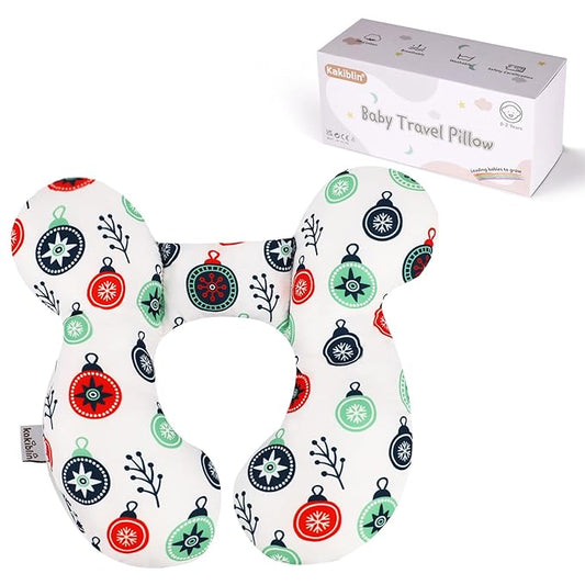 KAKIBLIN Baby Travel Pillow for Head and Neck, Upgraded Baby Support Pillow, Baby Neck Pillows for Car Seat,Pushchair,Travel,(Cross)-CubbioJoy