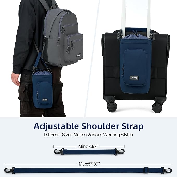 Insulated Water Bottle Carrier Bag with Strap Phone Pocket for 25/32/40/64 oz Tumbler Cup, Water Bottle Holder-CubbioJoy