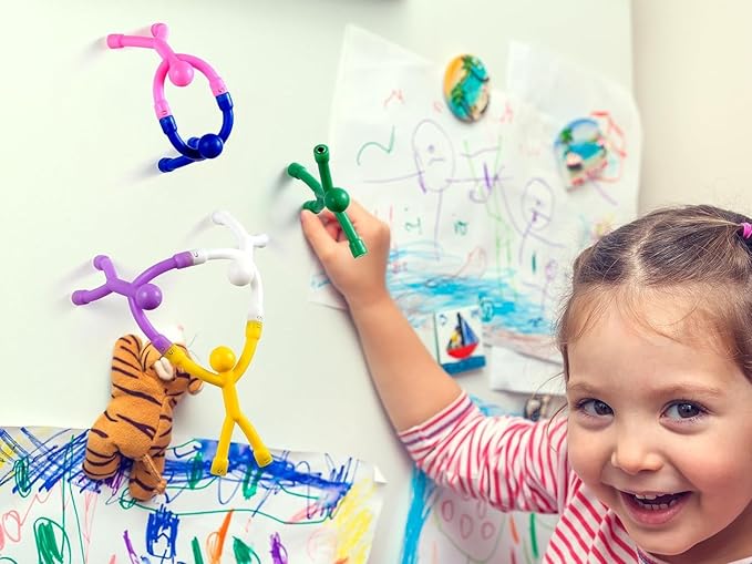 5 Pcs Magnets-Toys-Magnetic-Toys-Men-People, Magnetic People, Kids Travel Toys, for Refrigerator Magnets, Office, Whiteboard Decoration-CubbioJoy