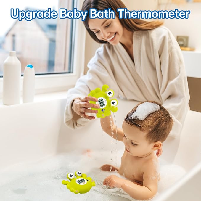 b&h Baby Bath Thermometer, Toddlers Safety Bathtub Water Thermometer, Baby Room and Bath Floating Toy, Fahrenheit and Celsius-CubbioJoy