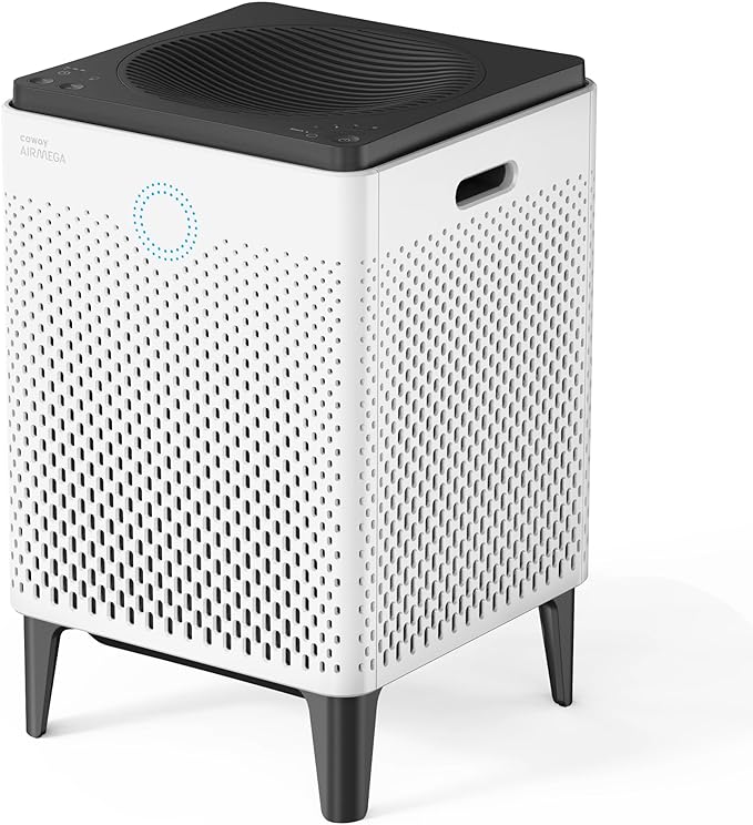 Coway Airmega 300 Smart Air Purifier with 1,256 sq. ft. Coverage, White, Model:AP-1515H-CubbioJoy