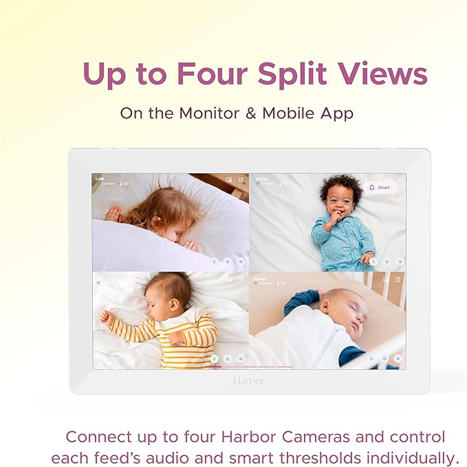 Smart Baby Monitor with 10” Tablet - The Most Reliable Way to Monitor Your Baby with or Without Internet - Private & Secure - Travel Friendly - Supports 2+ Cameras - Lifetime Membership-CubbioJoy