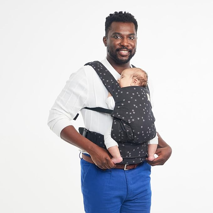 Baby Tula Explore Carriers - Breathable Baby Carrier Newborn to Toddler - Adjustable Toddler Carrier - Multiple Ergonomic Positions Front and Back - Ergonomic Fit for 7-45 lb - Cotton, Discover-CubbioJoy