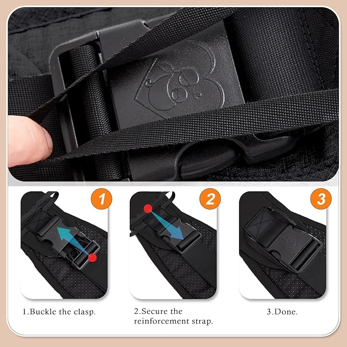 Baby Carrier Newborn to Toddler - Adjustable Sling Carrier for 25-60lbs, Comfortable Hands-Free Carrying (Black)-CubbioJoy