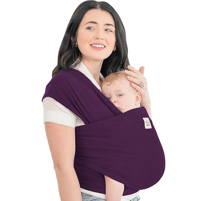 KeaBabies Baby Wrap Carrier - All in 1 Original Baby Carrier Newborn to Toddler Sling, Easy to Wear, Hands Free Bonding, Lightweight, Breathable Infant Wraps (Royal Purple)-CubbioJoy