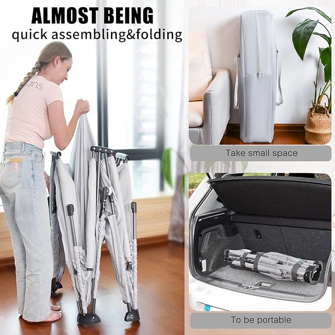 Baby Playpen Foldable, Heyo.Ja Large Play Yard, Playpen for Babies and Toddlers, Play Pens for Babies and Toddlers with Gate, Indoor & Outdoor Portable Play Pen (71"×59")-CubbioJoy