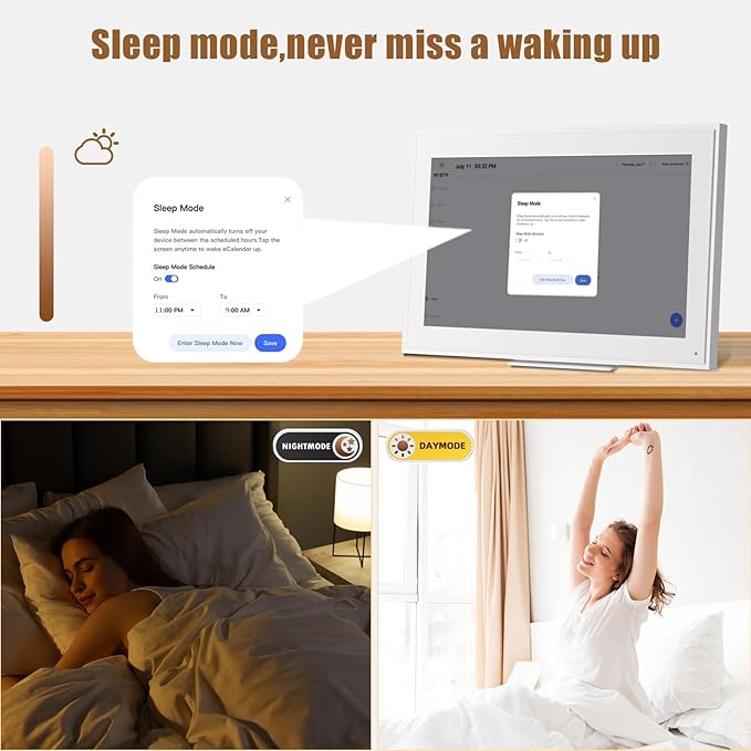 15.6-inch Wall Digital Calendar,2025 Smart WiFi Calendar & Chore Chart,Full HD Touchscreen Interactive Display for Family Schedules-Wall/Desk Mountable Planner,Meeting Reminders & Deadline Tracking-CubbioJoy