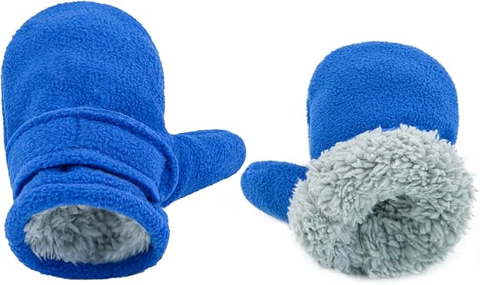 BAVST Baby Toddler Winter Mittens Girls Warm Fleece Lined Gloves Kids Sherpa Lined Mittens for Boys-CubbioJoy
