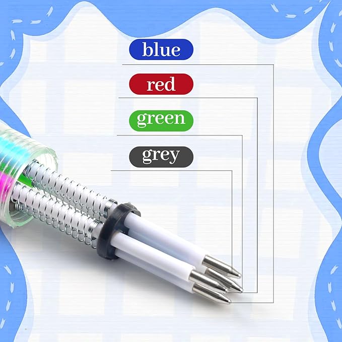 200Pcs Mini Multicolor Pens in One 4-in-1 Cute Pens Bulk for Kids, Ballpoint Pen for Birthdays and Children's Parties, Fun Gifts Assorted Ink Kawaii Pen-CubbioJoy