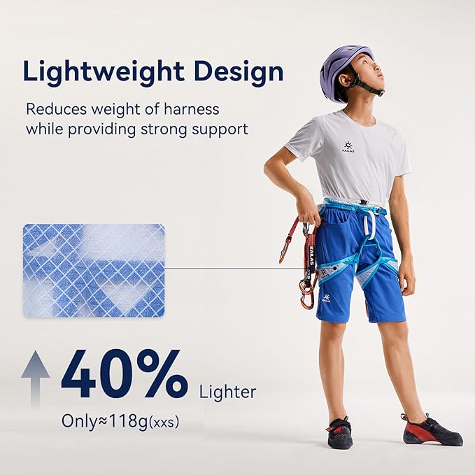 KAILAS Kids Rock Climbing Harness Child Safety Belt Climbing Gear Adjustable Lightweight Indoor Gyms Beginners Youth-CubbioJoy