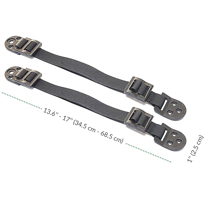 Boxiki kids Furniture Straps - Anti Tip Strap for Baby Proofing & Child Safety - 8 Pack of Adjustable Wall Straps and TV Straps - Fixings to Anchor Shelves & Cabinets(Black)-CubbioJoy
