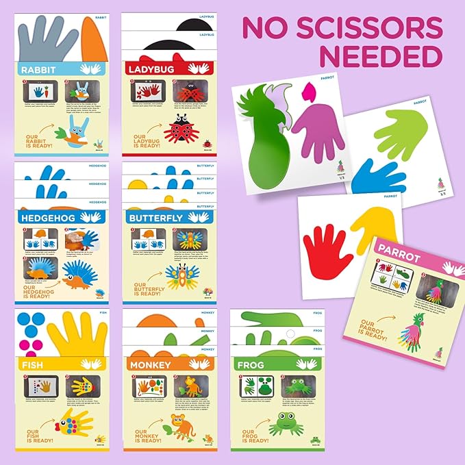 Arts and Crafts Kit for Toddlers Ages 3+ Years. Easy Animal Crafting for Kids-CubbioJoy