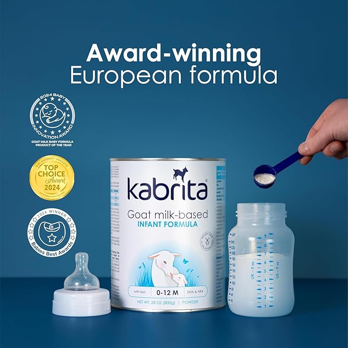 Kabrita Goat Milk-Based Infant Formula – 28oz – Pack of 2 – Natural, Gentle Baby Formula – European, Non-GMO – Ages 0-12 Months-CubbioJoy
