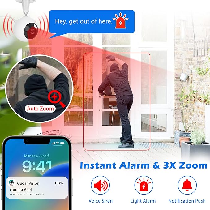 5G/2.4G Outdoor/Indoor Security Camera,1080P Baby/Elder/Dog/Pet Camera with Phone App, WiFi Baby Monitor, Motion Detection, Alarm Siren, Night Vision, IP66 Waterproof, Two-Way Talk, SD/Cloud-CubbioJoy