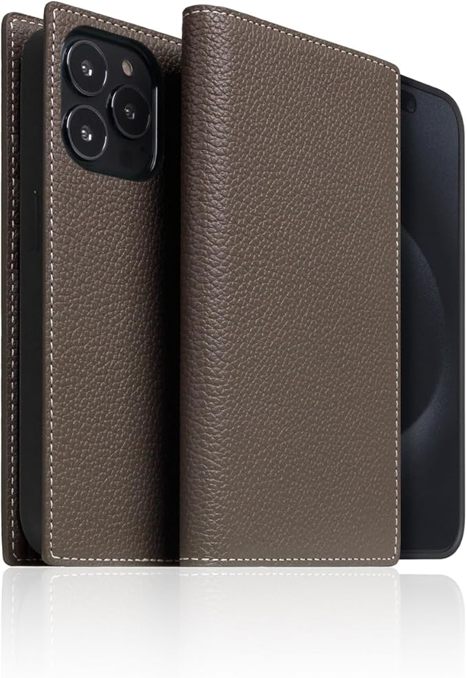 D8 Full Grain Leather Wallet Case for iPhone 15 Pro - [2-in-1] Handcrafted Detachable Diary Style with Magnetic MagSafe Back Cover, Gift Box Included (Etoffe Cream)-CubbioJoy