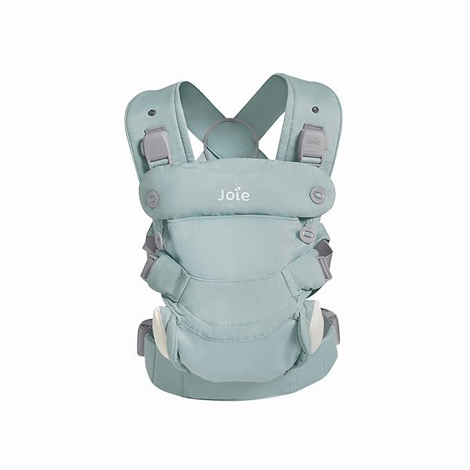 Joie Savvy lite 3-in-1 Baby Carrier – Lightweight, Ergonomic Baby Carrier with 3 Carry Positions, Padded Straps, and Lumbar Support (Mineral)-CubbioJoy