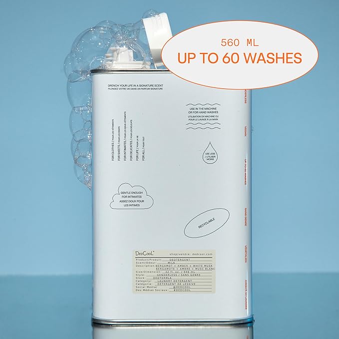 DedCool Liquid Laundry Dedtergent | 05 Spring | Luxurious Fresh Floral Fragrance Detergent | Removes Stains | Infused with Natural Essential Oils | Non-Toxic | 60 Washes | 32 fl oz-CubbioJoy