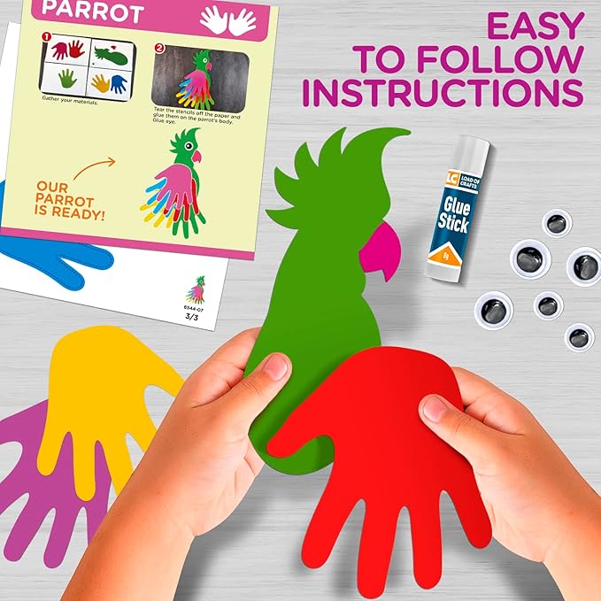 Arts and Crafts Kit for Toddlers Ages 3+ Years. Easy Animal Crafting for Kids-CubbioJoy