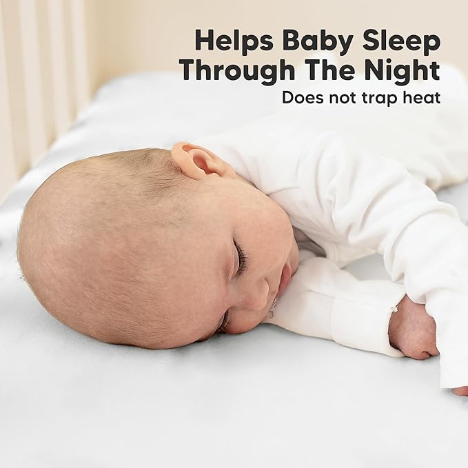 KeaBabies 2-Pack Organic Crib Sheets for Boys, Girls - 52x28 Fitted Crib Mattress Sheet Neutral, Breathable Jersey Cotton Cover for Baby Bed, Toddler Mattress, Soft & Cute Prints (Cloud)-CubbioJoy