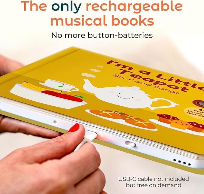 Cali's Books I'm a Little Teapot Interactive Musical Book for Toddlers 1-3 | Books for 1 Year Old | Sound Book for Toddlers | Singing Books for Toddlers | Great-CubbioJoy