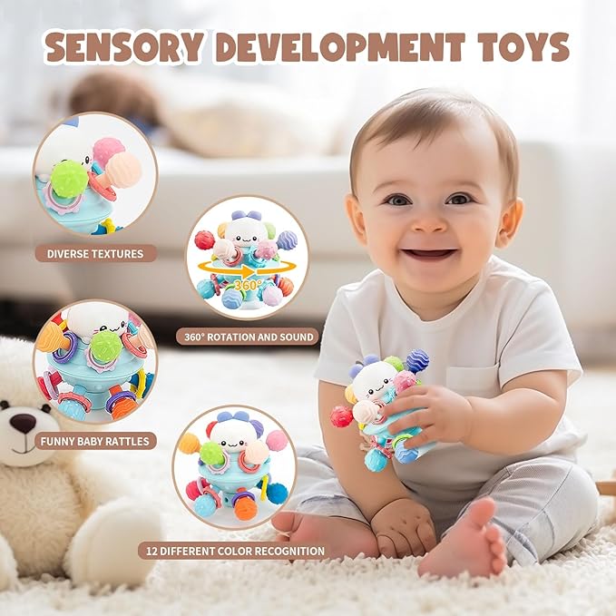 Baby Toys 6 to 18 Months, 8 in 1 Montessori Toy Set, Educational Learning Toy for Toddlers Babies Sensory Toys Newborn Infant Gifts for Boys & Girls-CubbioJoy