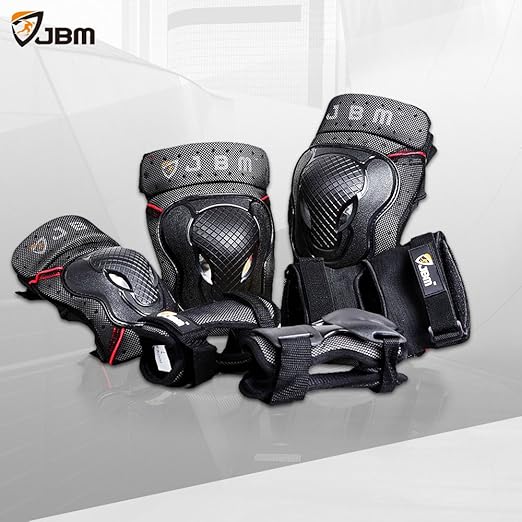 JBM Kids Child 3-8 Years Bike Knee Pads and Elbow Pads with Wrist Guards Protective Gear Set for Biking, Riding, Cycling Scooter, Skateboard-CubbioJoy