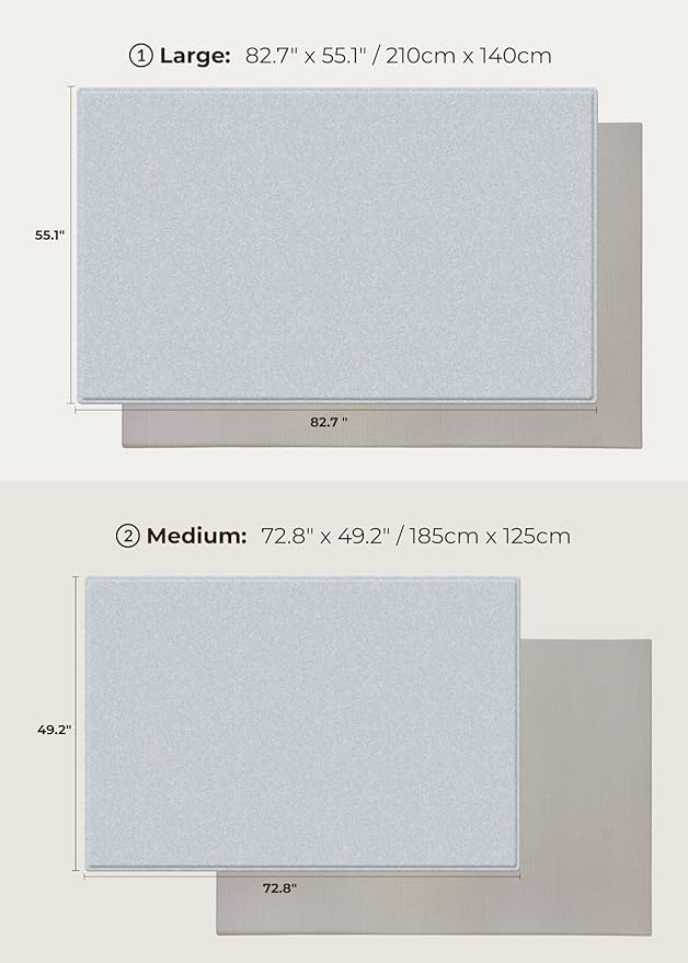 Baby Care Play Mat (Medium, Hygge - Spore & Wooden) 73’’ x 49’’ Original One-Piece Reversible Rollable Waterproof Play Mat for Infants, Babies, Toddler, and Kids-CubbioJoy