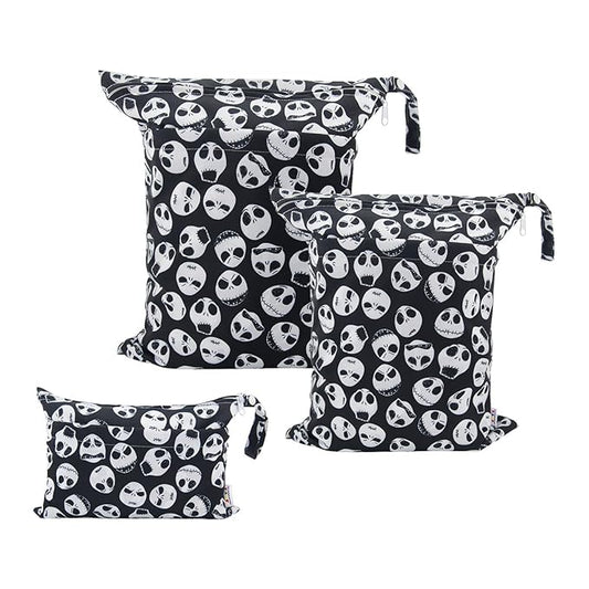 ALVABABY 3pcs Baby Cloth Diaper Wet Dry Bags Waterproof Reusable with Two Zippered Pockets Travel Beach Pool Daycare Soiled Baby Items Yoga Gym Bag for Swimsuits or Wet Clothes 3L-YA132-CubbioJoy