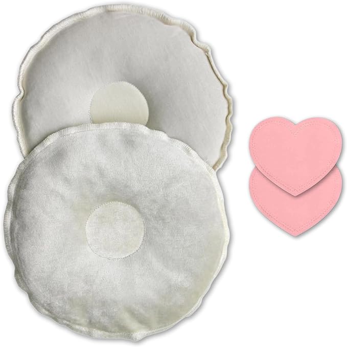 Bamboobies Soothing Nursing Pillows, Daytime Nursing Pads - Reusable, Hot Cold Compress for Breastfeeding- Discreet Leak-Proof Washable Pads for Breastfeeding - 2 Compress Pads, 2 Nursing Pads-CubbioJoy
