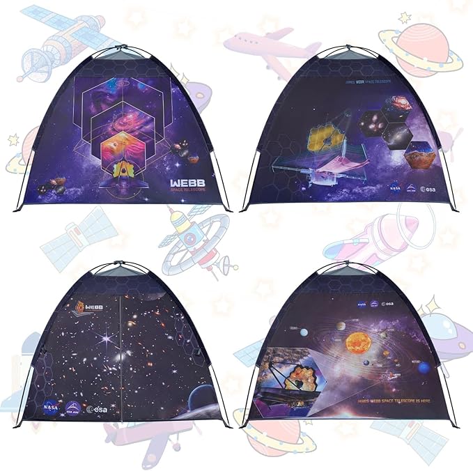 James Webb Space Telescope Kids Play Tent Indoor & Outdoor for Boys and Girls(61" x 61" x 45")-CubbioJoy
