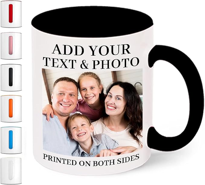 Custom Coffee Mug, Personalized Photo Text and Logo Ceramic Cup, Personalized Gifts for Dad Mom Girlfriend, Best Friend, Christmas Gifts, Party Favors Mug 11oz White Bulk Wholesale-CubbioJoy