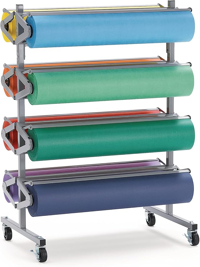 Colorations Arts and Crafts Paper Roll - 36" x 1000', Dark Blue , Dual Surface, Markers, Finger Paints, Painting, Watercolors, Acrylic Paints, Wall Art, Bulletin Board Paper, Kids Crafts-CubbioJoy