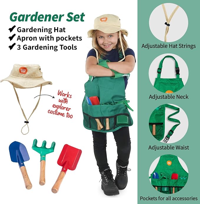 Born Toys Kids Costumes Set, 3-in-1 Dress Up & Pretend Play, Ages 3-7, Washable-CubbioJoy