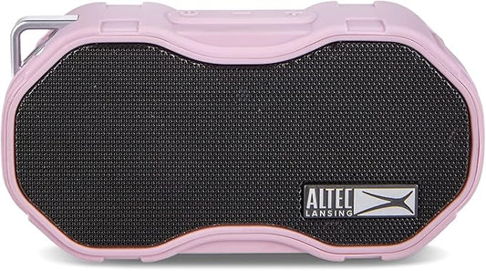 Altec Lansing Baby Boom XL - Waterproof Bluetooth Speaker, Wireless & Portable Speaker for Travel & Outdoor Use, Deep Bass & Loud Sound, 1 Pack, Pink-CubbioJoy