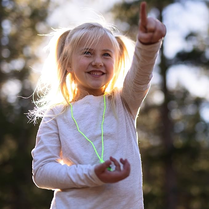 Big Discoveries Wildlife Compass for Kids - Children's Compasses for Camping, Hiking, and Exploring | Break-Away Neon Lanyard-CubbioJoy