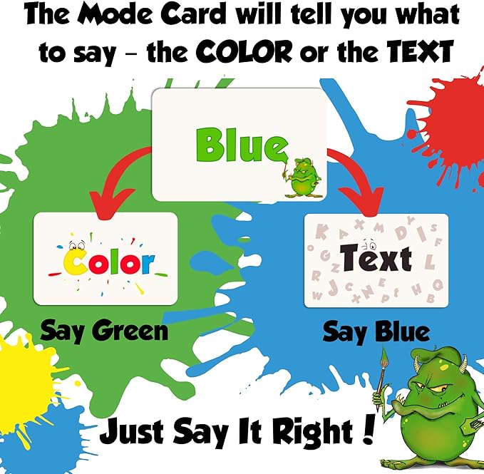 DiDaYo - Fast Paced Family Games, Brain Teaser Card Game for Kids 8-12, Ideal Speed Color Game for Teens and Adults, Fun Slumber Party Games, 2-8 Players, Travel Friendly-CubbioJoy