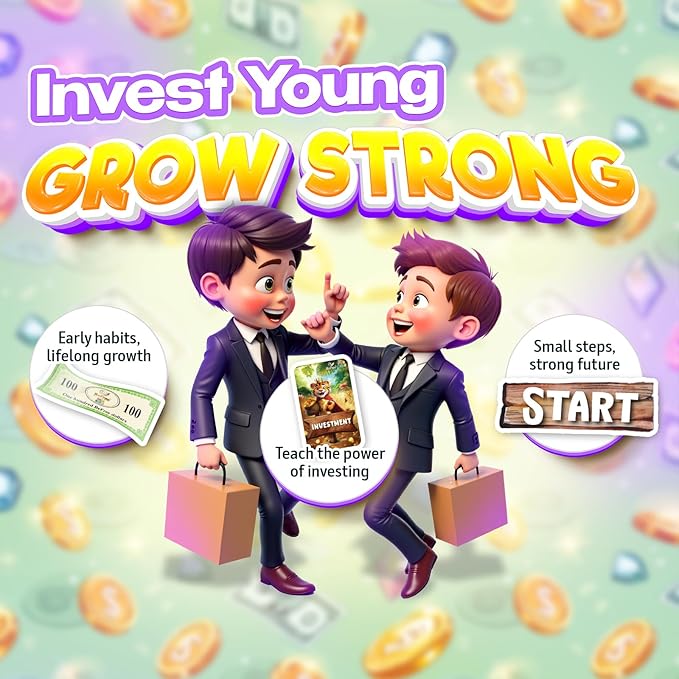 BeFree for KIDS – Fun Money & Financial Literacy Board Game | Teach Kids Smart Money Skills, Investing & Saving | Educational Strategy Game for Ages 7+ | Great for Family Game Night & Cash Flow Learn!-CubbioJoy