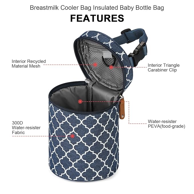 Accmor Breastmilk Cooler Bag, Insulated Baby Bottle Cooler Tote Bags for Nursing Mom Daycare-CubbioJoy
