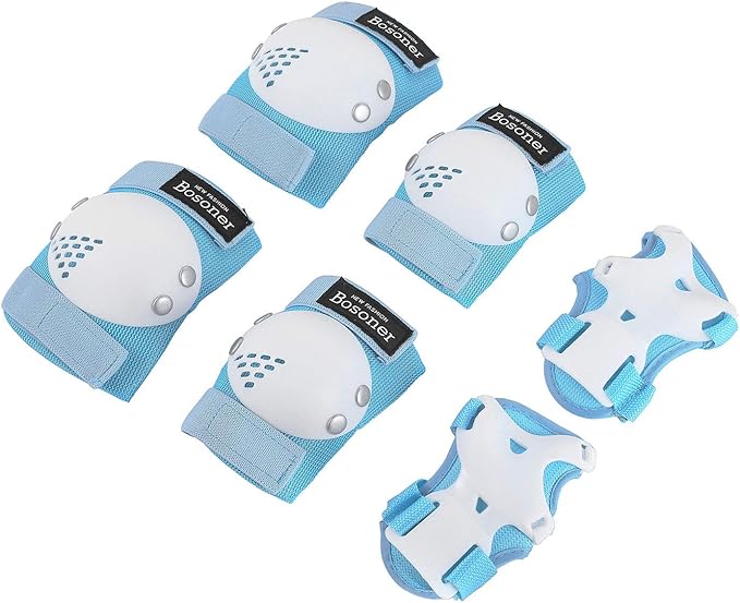 BOSONER Kids/Youth Knee Pad Elbow Pads for Roller Skates Cycling BMX Bike Skateboard Inline Rollerblading, Skating Skatings Scooter Riding Sports-CubbioJoy