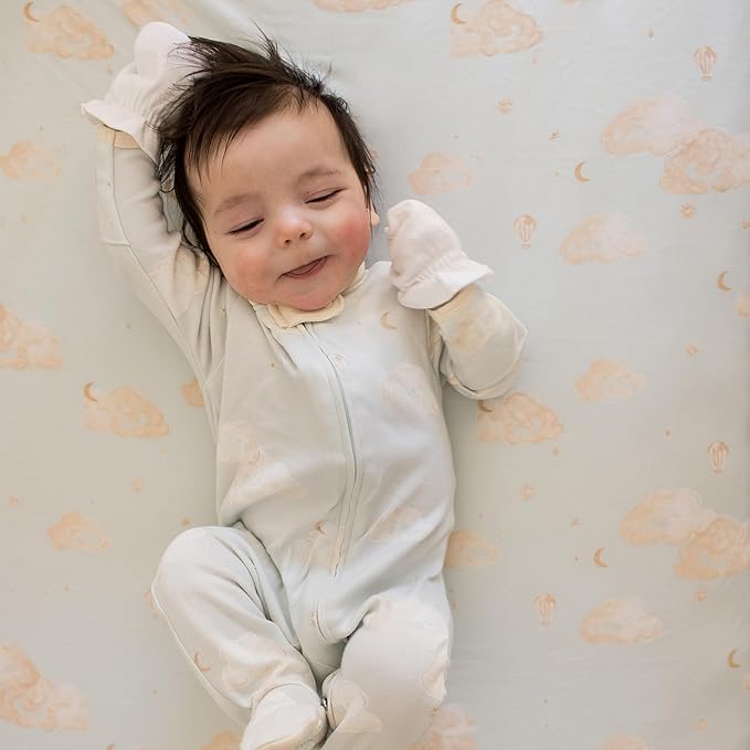 Burt's Bees Baby Baby Girls' Mittens, No-Scratch Mitts, 100% Organic Cotton, Set of 3-CubbioJoy